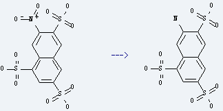 7-Amino-1,3,6-naphthalenetrisulfonic acid is prepared by reaction of 1-nitronaphthalene-3,6,8-trisulfonic acid.